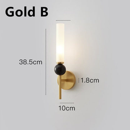 Decorative wall lamp in the foyer hallway lamp living room TV background