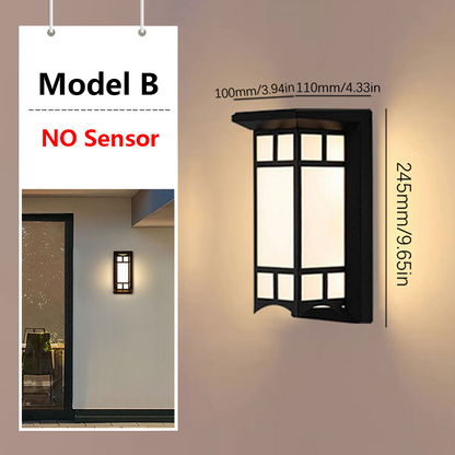 Outdoor Lamps Motion Sensor Wall Light Waterproof AC85-265V 16/30W Exterior Wall Lamp For Garden Light Street Lamp