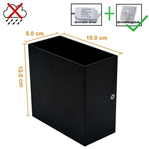 Feimefeiyou 6W lampada LED Aluminium wall light rail project Square LED wall lamp bedside lights bedroom wall decor arts
