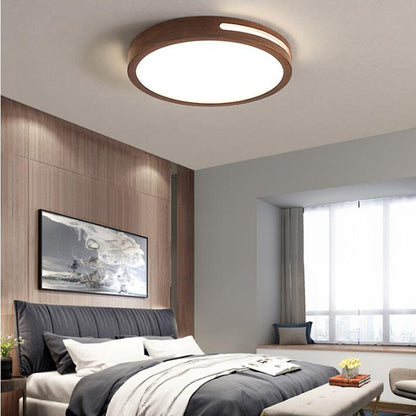 Ultra-thin modern LED wooden ceiling lamp living room dining room bedroom lighting indoor lighting