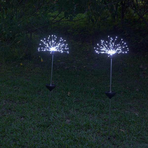 90/150 LED solar light outdoor waterproof eight function flash string lights lawn fireworks lamp garden Christmas holiday decor