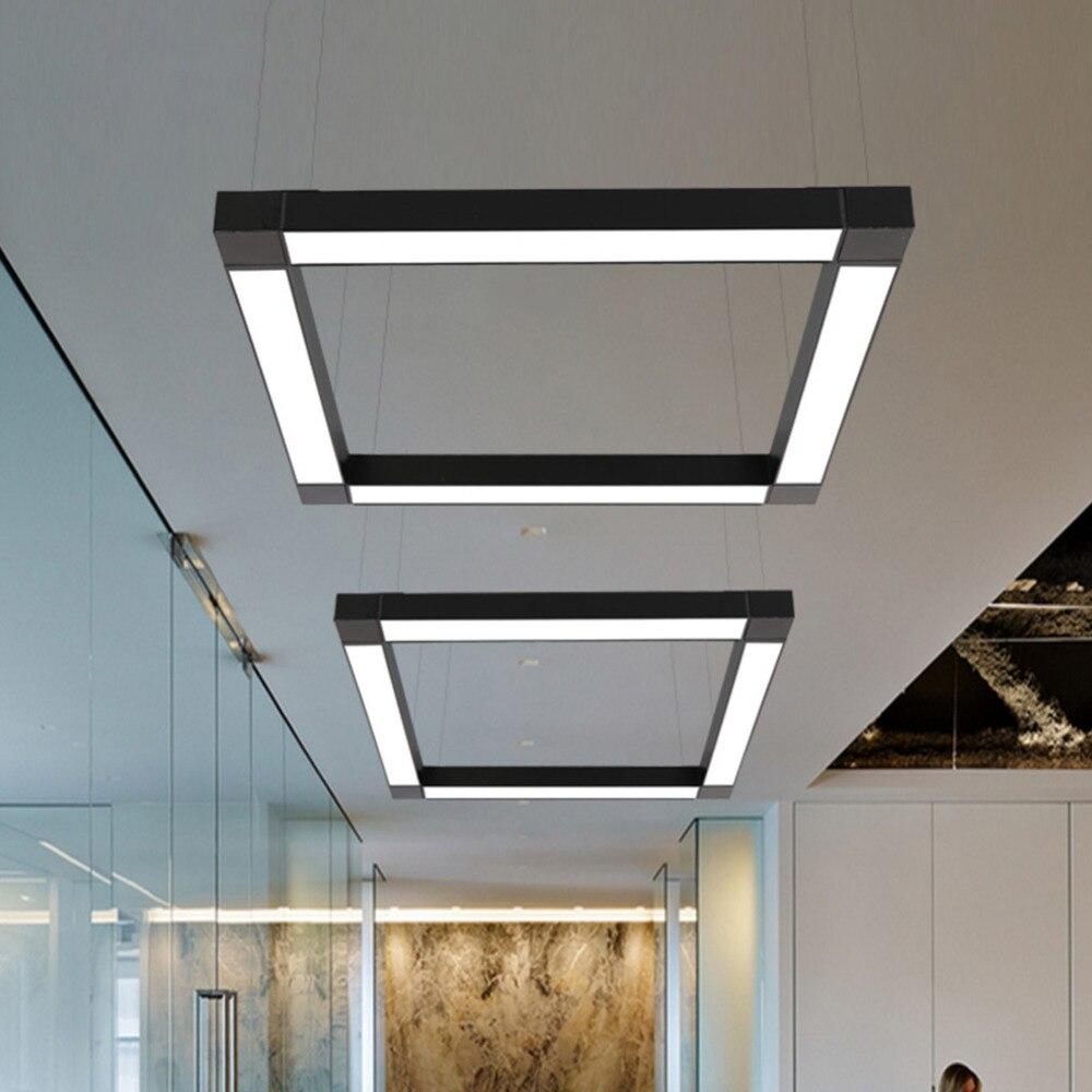 LED Strip Light Splicing Office Chandelier Indoor Surface Mounted Conference Room Exhibition Hall Workbench Hanging Line Light