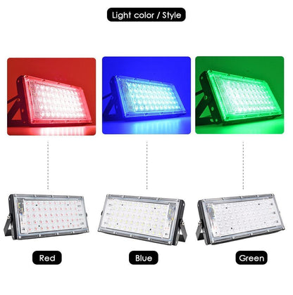 Led Floodlight 50W Waterproof IP65 Outdoor LED Reflector Light Garden Lamp AC Spotlight Street Lighting