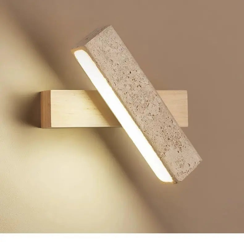 Natural Stone Wall Lamp Art Decor Sconce For Foyer Dining Room Bedroom Stairs Aisle Corridor Atmosphere Lighting