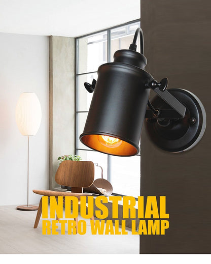 Vintage Wall Lamp Industrial light wall sconc,Plug with push button switch,Retro light wall,bedroom living room aisle lighting