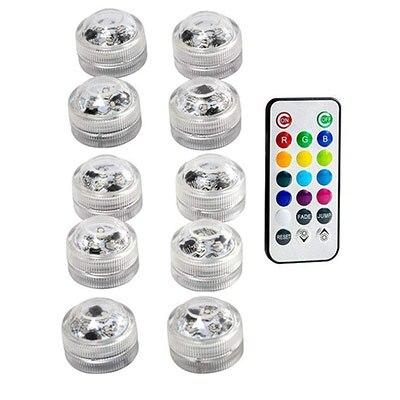Waterproof SMD3528 Submersible LED Lights RGB Underwater Night Lamp Wedding Tea Light Vase Bowl Party Christmas Decoration light