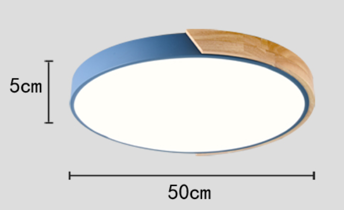 Nordic Wood led Ceiling Lights Modern Colorful Bedroom Ceiling Lamps Round thin plafondlamp Lighting lamparas de techo 30cm 40cm