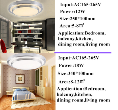 Modern LED Colorful 2.4G Remote Touch Control Ceiling Light 12W 24W 36W RGB+Warm White+Cold White Dimming Light For Livingroom