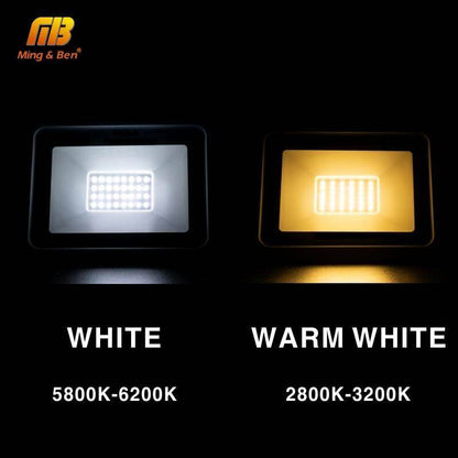 LED Floodlight PIR Motion Sensor LED Spotlight 10W 20W 30W 50W 100W Outdoor Wall Reflector Lighting Waterproof Garden Lamp