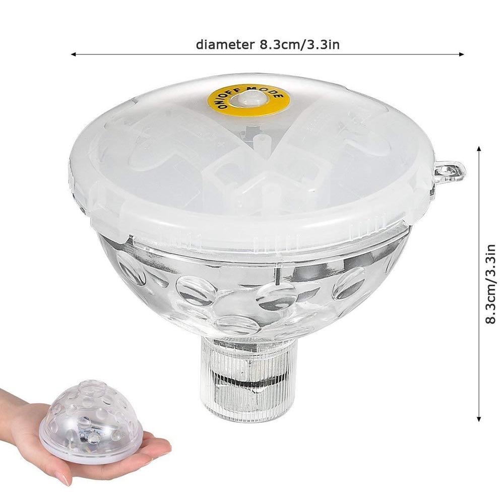 Floating Underwater Light RGB Submersible LED Disco Light Glow Show Swimming Pool Hot Tub Spa Lamp Bath Light