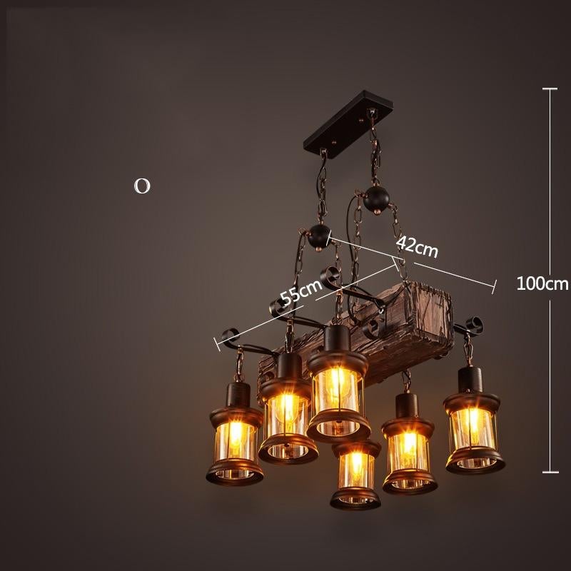 The Coffee Restaurant Bar Bar Has A Retro Idea of American Chandeliers