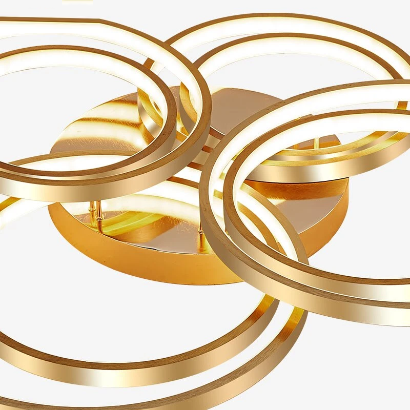Modern Golden LED Ceiling Lights For Living Room Bedroom Restaurant Lighting Fixture Lustre Lamps