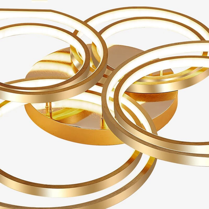 Modern Golden LED Ceiling Lights For Living Room Bedroom Restaurant Lighting Fixture Lustre Lamps