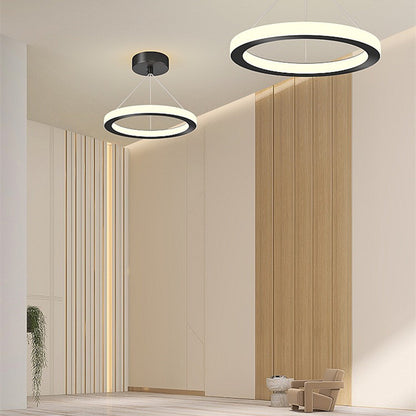 Nordic Creative Indoor Chandelier Retractable Modern Metal LED Pendant Light Hanging Lamp