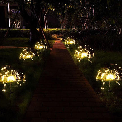 Garden Solar Lights Firework Christmas Landscape Path Lawn Lamp Outdoor Waterproof Garden Decoration Light Patio Yard Led Lamps