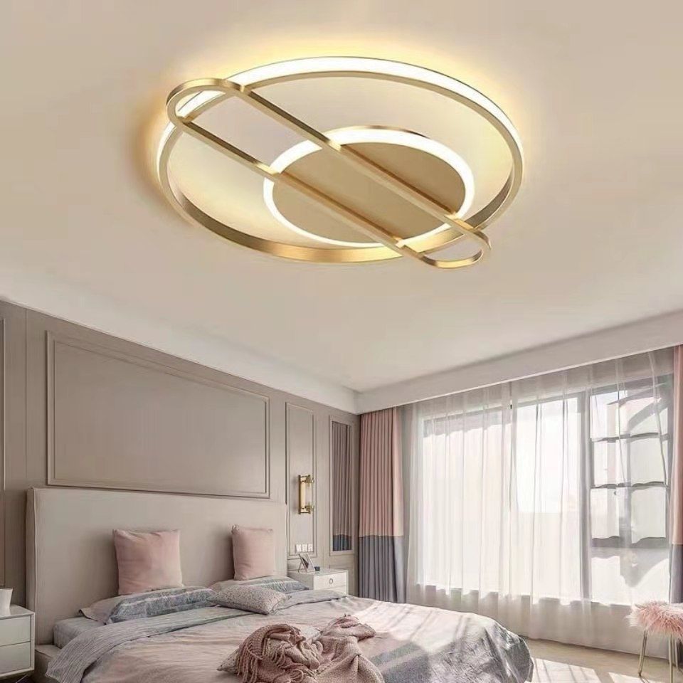 Simple modern led ceiling lamp room lamp Nordic lamp master bedroom lamp violin light luxury wind warm new home lamp