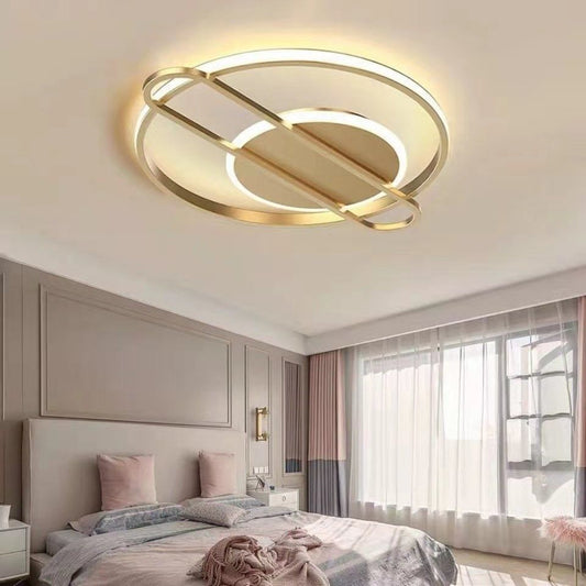 Simple modern led ceiling lamp room lamp Nordic lamp master bedroom lamp violin light luxury wind warm new home lamp
