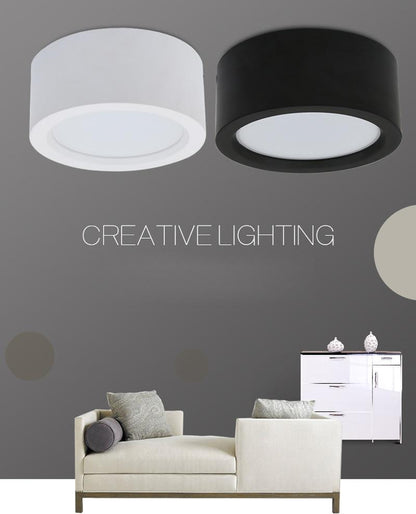 Surface Mounted 12W LED downlight  7W 9w Ceiling Lamps Ultra Thin Driverless cob led spot lights  Ceiling Fixtures Lighting