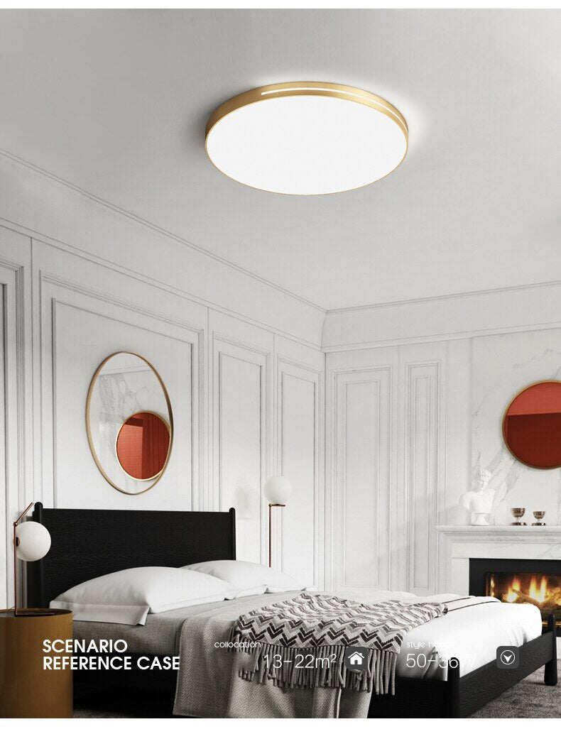 Modern atmosphere light luxury ultra thin ceiling lamp bedroom living room kitchen dining room ceiling lamp