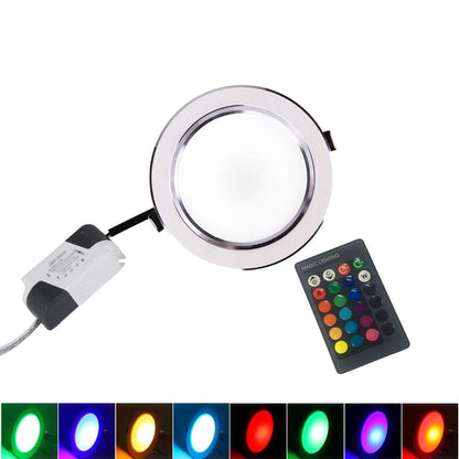 Ultra Bright Round RGB LED Downlight 3W 5W 7W 9W 10W 12W 15W Aluminum LED Down Light warm/cold Recessed Spot Light