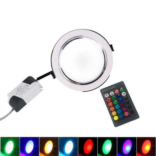 Ultra Bright Round RGB LED Downlight 3W 5W 7W 9W 10W 12W 15W Aluminum LED Down Light warm/cold Recessed Spot Light