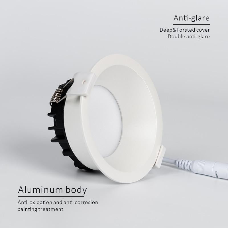 Dimmable LED Downlight Anti-Glare led Ceiling Lamp LED Spot Lighting Bedroom Kitchen led Recessed Downlight