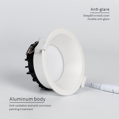 Dimmable LED Downlight Anti-Glare led Ceiling Lamp LED Spot Lighting Bedroom Kitchen led Recessed Downlight