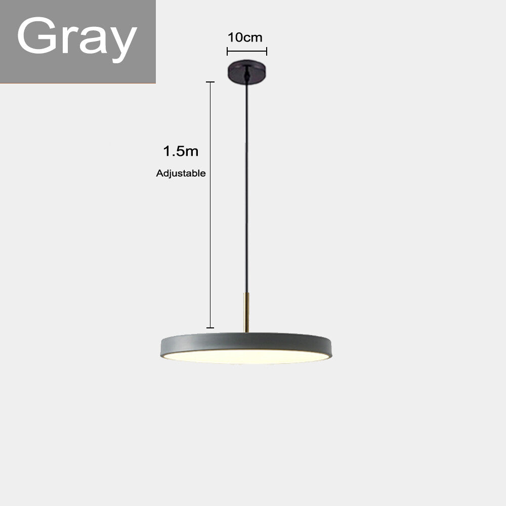 Northern Europe Minimalist Metal Pendant Light Hanging Lamp Creative Modern Simple Round Saucer