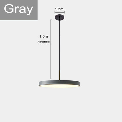 Northern Europe Minimalist Metal Pendant Light Hanging Lamp Creative Modern Simple Round Saucer
