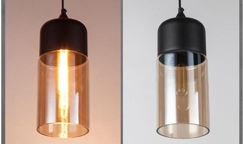Glass Nordic Modern Pendant Lamp Dinning Room Bar Cafe Loft Vintage Light Hanging Lights Industrial Lighting Fixtures LED