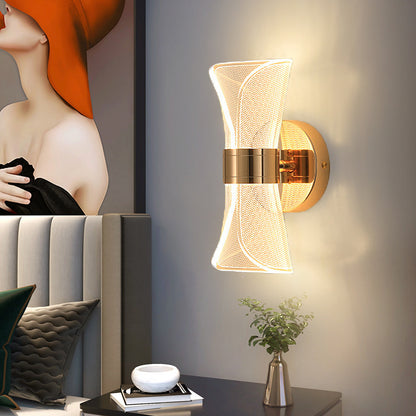 Luxury Wall Lamp Bedroom Bedside Lamp Online Celebrity Hotel Living Room LED Acrylic Background Wall Creative Street Lamp