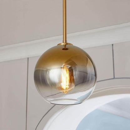 Modern Glass Ball Pendant Light Gradient Color Hanging Lamp Hanglamp Kitchen Light Fixture Dining Living Room Luminaire