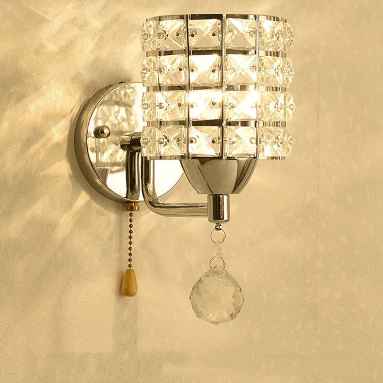 Decorative Crystal Wall Lamps Simple Cyrstal Wall Lights for Bedroom Living Room Crystal Wall Lighting