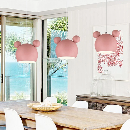 Pendant Lights Nordic Macaron Wrought Iron Personality Cute Lighting Cartoon Corridor Bedroom Children's Bedside Lights