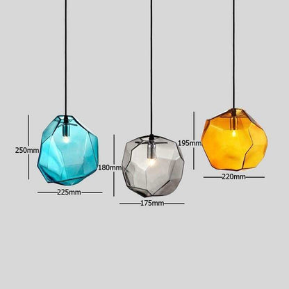 Modern Minimalist Pendant Lights Creative Colorful Glass Pendant Lamps Restaurant LED Lamps Indoor Home Lighting
