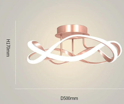 New Light Luxury Bedroom Lamp Room Ceiling Lamp