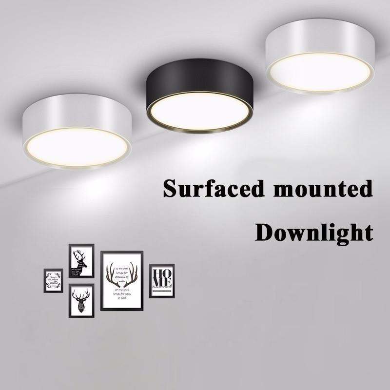 Led Downlights Surface Mounted 5W 10W 15W Down Light Modern Led Spot lights For Living room 110V 220V Spot Led Light Fixture