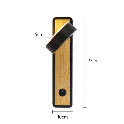 Nordic modern simple indoor wall lamp living room decoration stair lamp bedroom Hotel creative decoration rotating bedside lamp