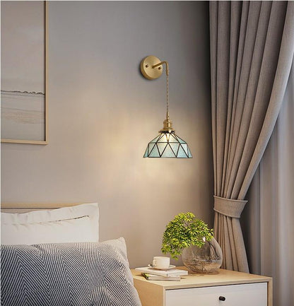 Nordic Retro Glass Copper Wall Lamp