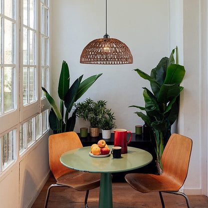 Newest Hemp Rope Woven Pendant Lights B&B Pastoral Restaurant Tea Room Inn Bar Bedroom Rattan Indoor Lighting