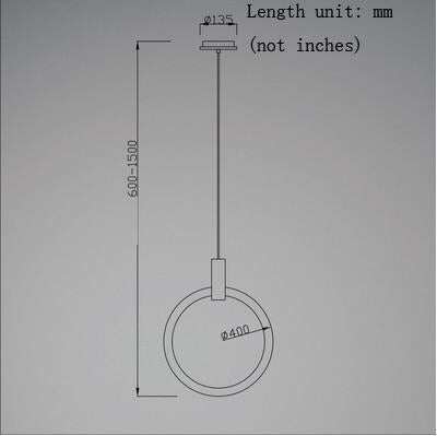 LED Nordic Wooden Iron Acryl Rings DIY LED Lamp LED Light.Pendant Lights.Pendant Lamp.Pendant light For Dinning Room Foyer