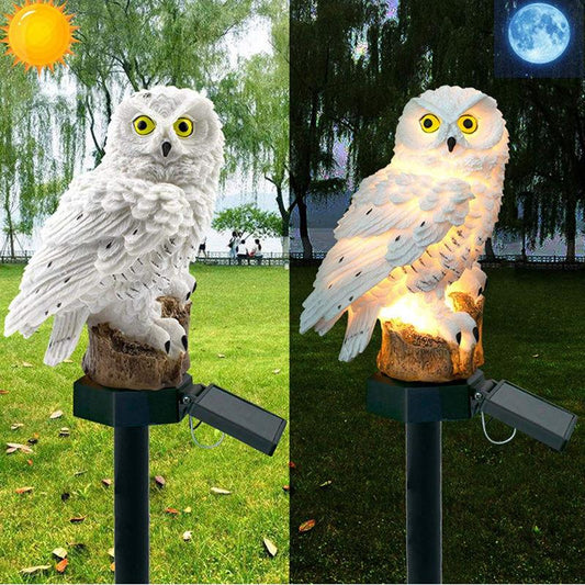 Led Solar Power Outdoor Garden Waterproof lighting Night Lights Owl Shape Energia Lamp Owl Stake Lawn Light decoration