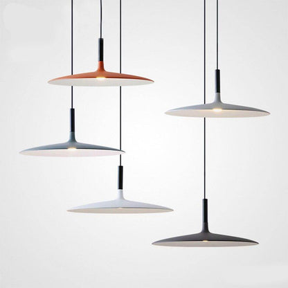 LED Saucer Pendant Lights Hanging Lamp Cement Hanglamp Nordic Retro Living Room Light Fixtures Decorative Lighting