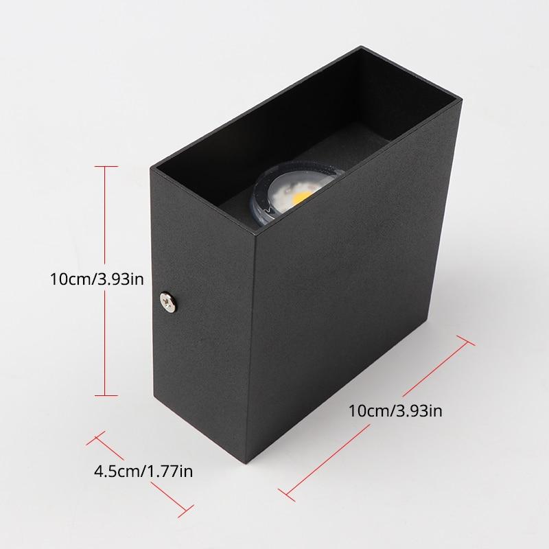Indoor Wall Lamp 6W/10W LED Dimmable Wall Light Aisle Stair Decorate Lighting Fixture Bedroom Bedside Lamp Aluminium