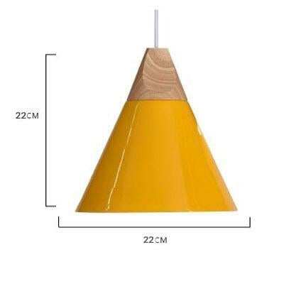 Nordic Combined Bar Real Wood Pendant Lights Multicolor Aluminum Lamp Shade Pendant Lamps for Dining Room Home Lighting Fixture
