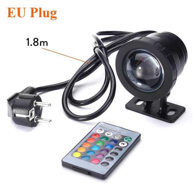 Waterproof RGB LED Flood Light Underwater Fountain Pool Pond Aquarium Spotlight Bulb Lamp Outdoor Garden AC DC  15W