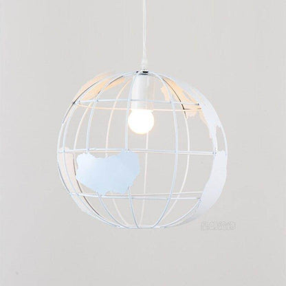 Pendant Light Black/White Creative E27 bulbs Earth Iron Pendant Lamp Edison Bulb for Kitchen Dining Room Restaurant pendant lamp