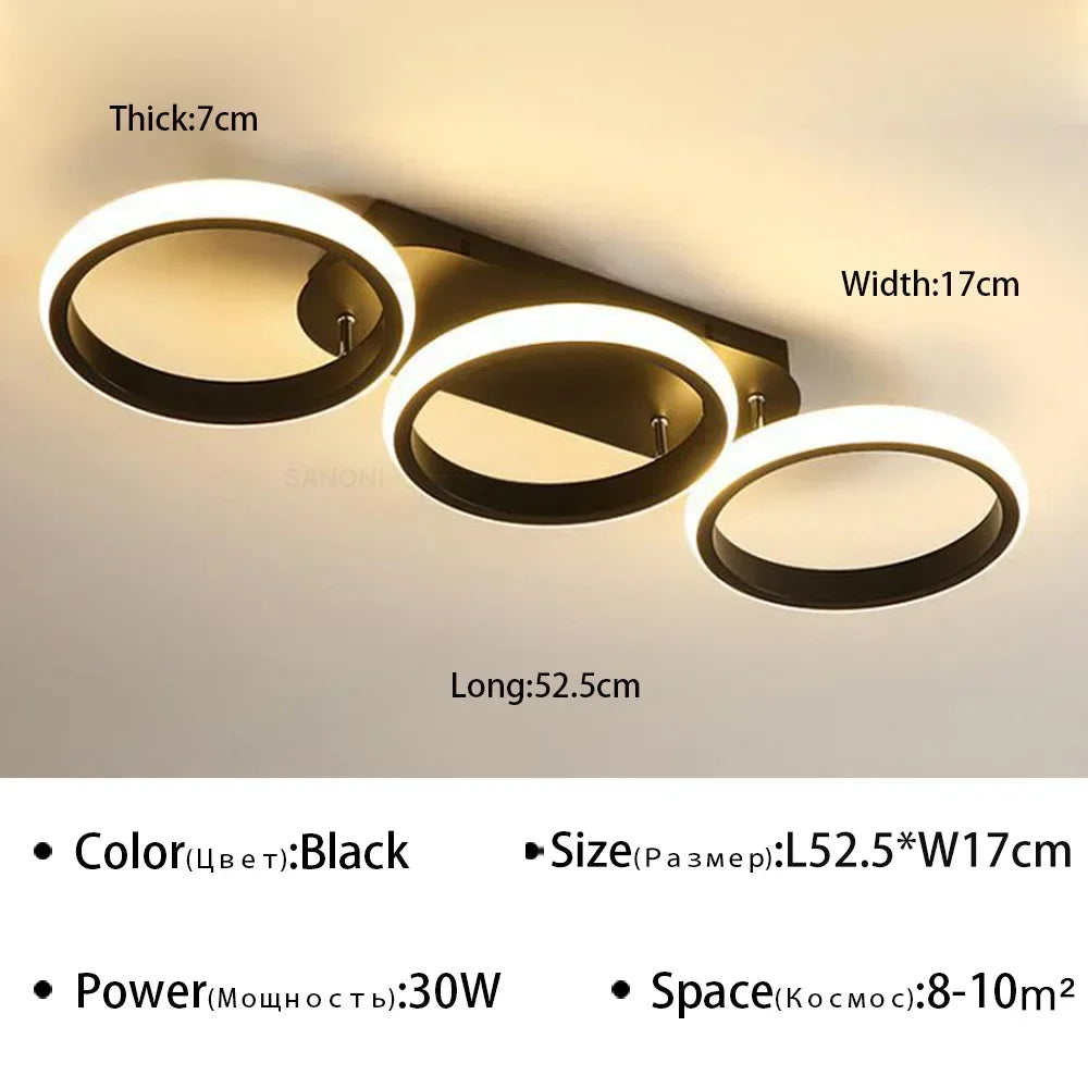Modern LED Ceiling Lights Chandeliers for Aisle Hallway Bedroom Living Dining Room Indoor Decor Luster Ceiling Lighting Fixtures