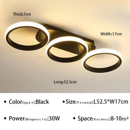 Modern LED Ceiling Lights Chandeliers for Aisle Hallway Bedroom Living Dining Room Indoor Decor Luster Ceiling Lighting Fixtures