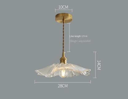 Modern Glass Pendant Light for Bedroom Kitchen Dining Room Hanging Lamp Flower Luminaire Chandelier Nordic Lighting Cafe Bar